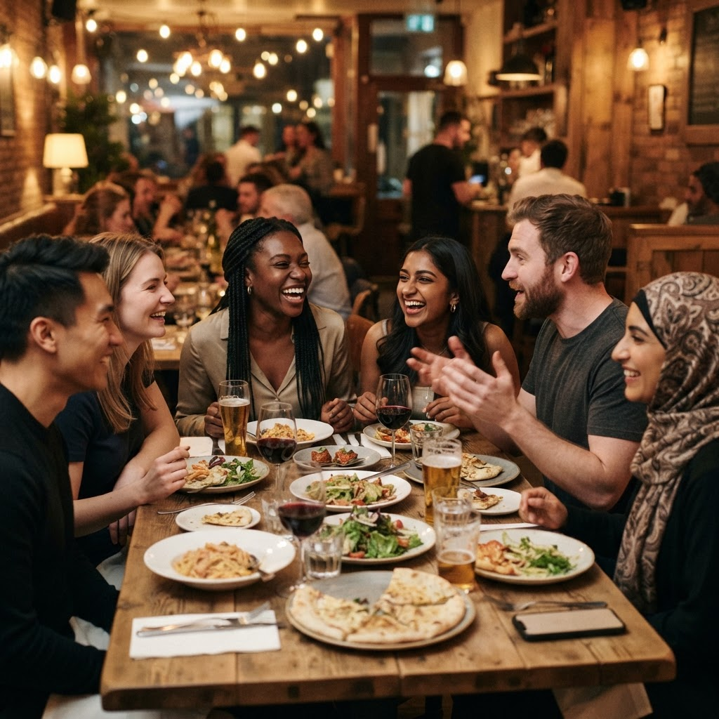 Dinner with friends